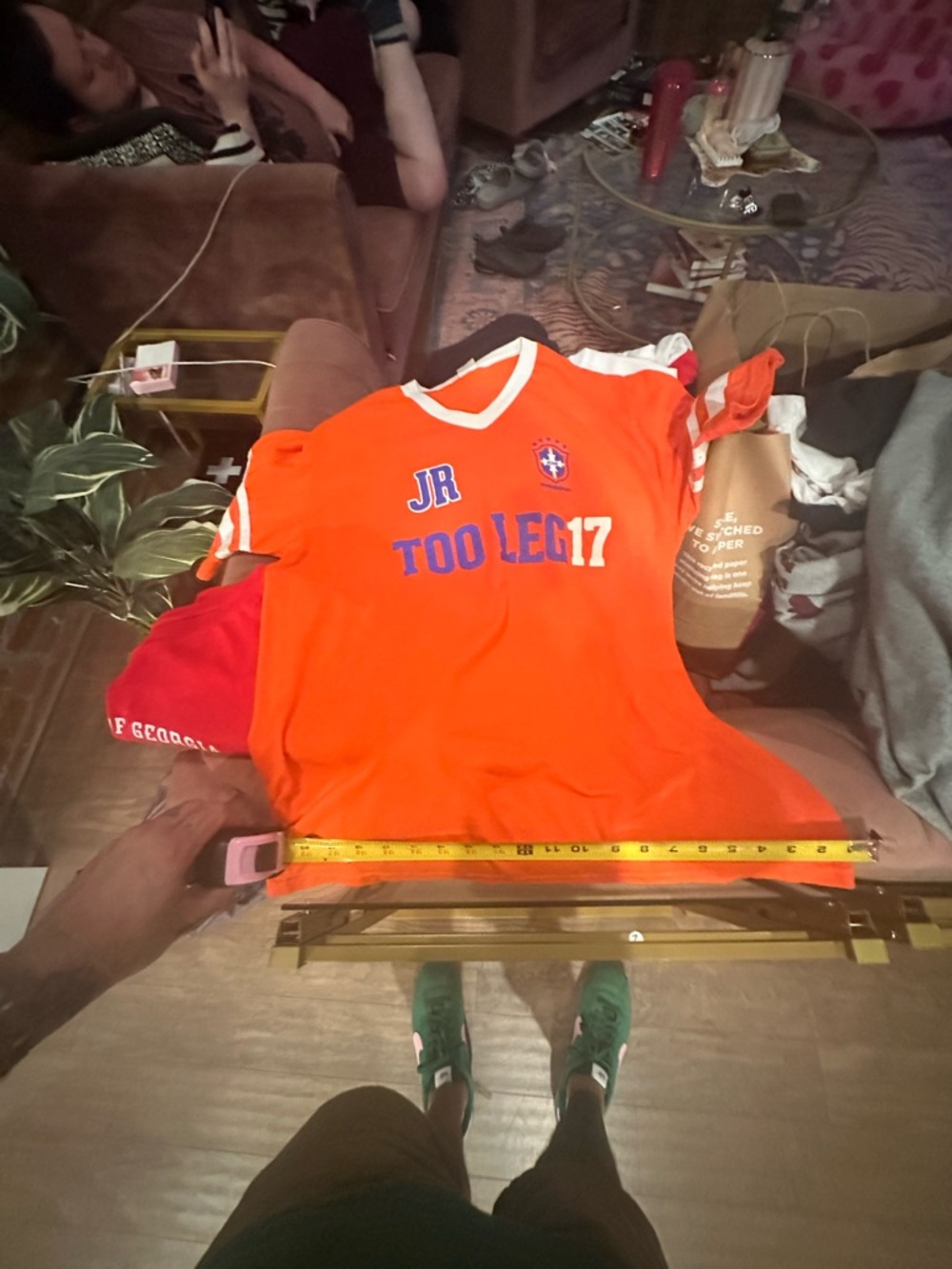 Kids' 'Too Legit 17' Orange Athletic Tee